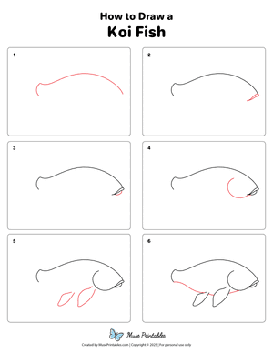 How to Draw a Koi Fish