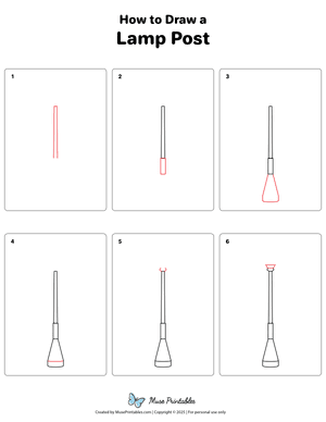 Lamp Post Drawing Tutorial