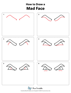How to Draw a Mad Face