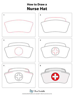 How to Draw a Nurse Hat