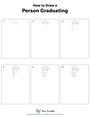 Person Graduating Drawing Tutorial
