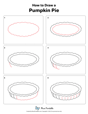 How to Draw a Pumpkin Pie