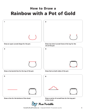 How to Draw a Rainbow with a Pot of Gold