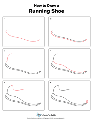 How to Draw a Running Shoe