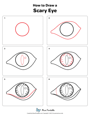 How to Draw a Scary Eye