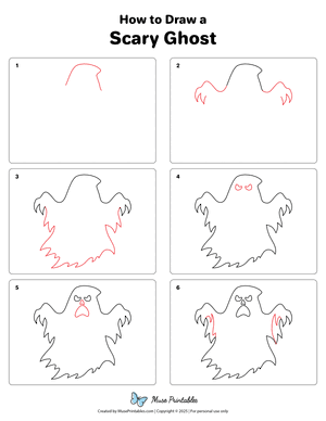 How to Draw a Scary Ghost