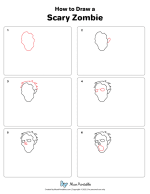 How to Draw a Scary Zombie
