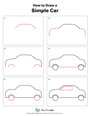 How to Draw a Simple Car