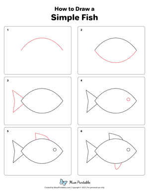 How to Draw a Simple Fish