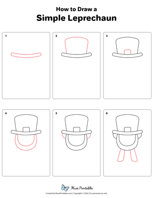 How to Draw a Simple Leprechaun