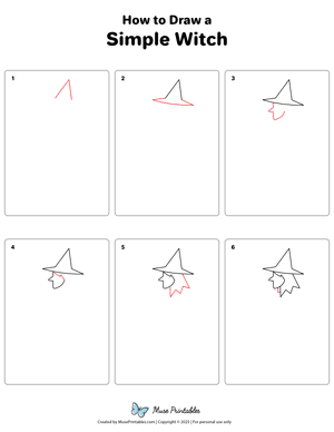 How to Draw a Simple Witch