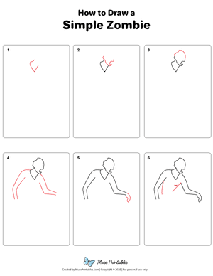 How to Draw a Simple Zombie