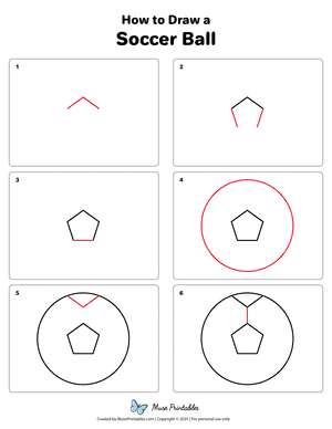 How to Draw a Soccer Ball