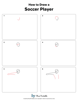 Soccer Player Drawing Tutorial