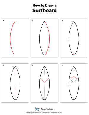 How to Draw a Surfboard