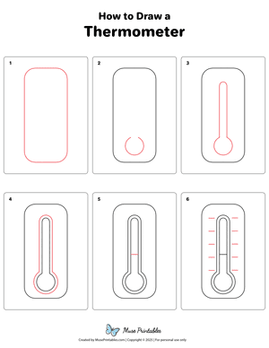 How to Draw a Thermometer