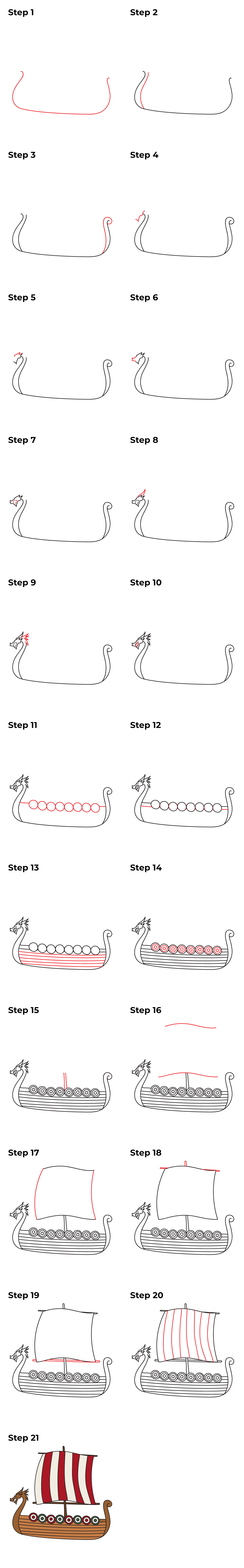 Yacht Drawing Tutorial - How to draw Yacht step by step