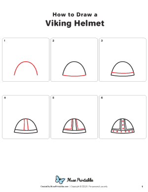 How to Draw a Viking Helmet