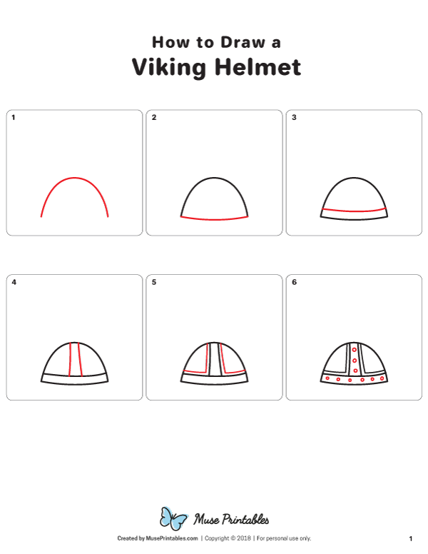 viking helmet template