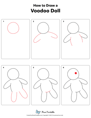 How to Draw a Voodoo Doll