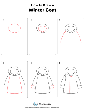 How to Draw a Winter Coat