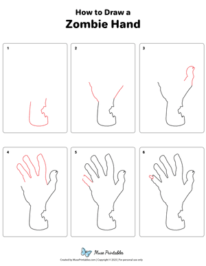 How to Draw a Zombie Hand