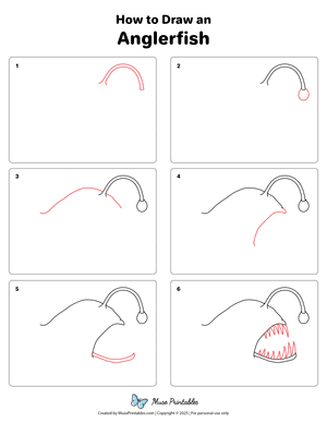How to Draw an Anglerfish