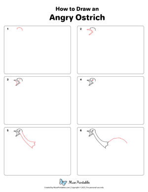How to Draw an Angry Ostrich