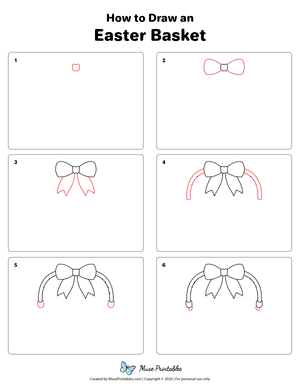 How to Draw an Easter Basket