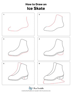 How to Draw an Ice Skate