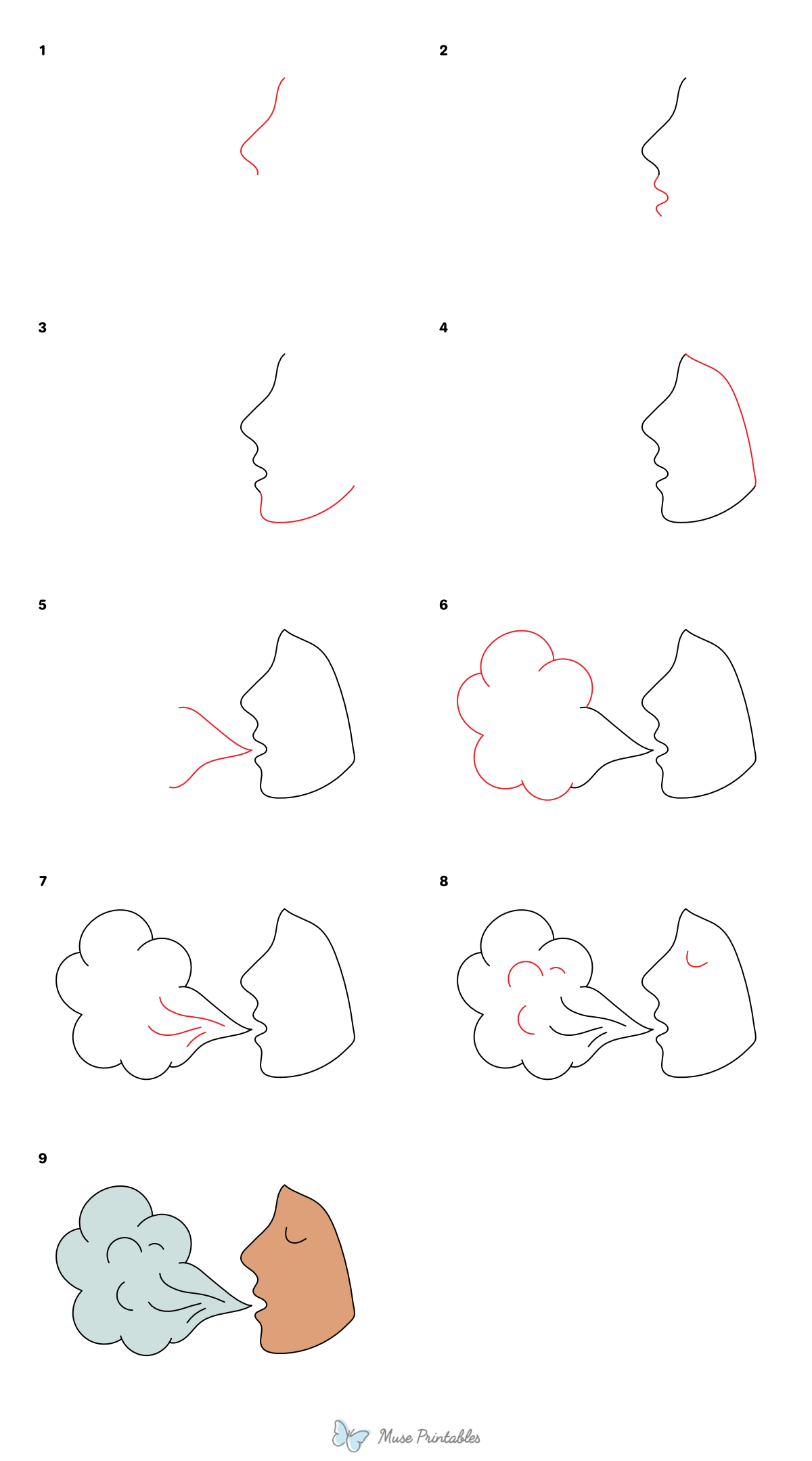 How to Draw  Cold Breath - Printable Tutorial