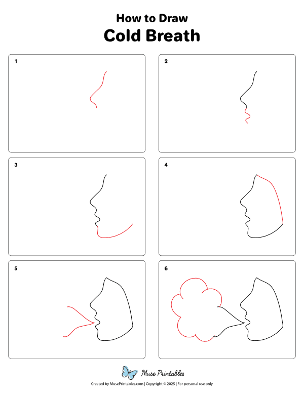 How to Draw  Cold Breath - Printable Tutorial