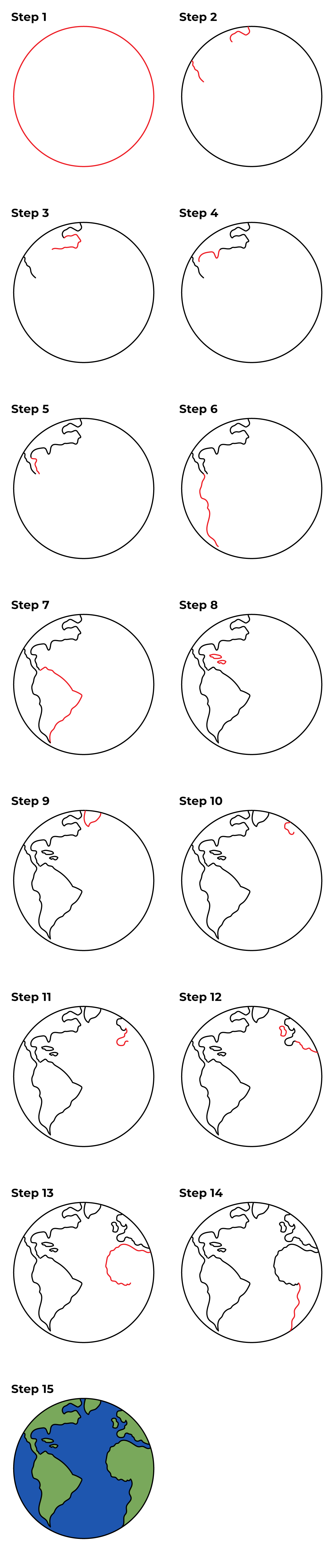 How To Draw Earth