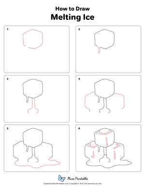 How to Draw  Melting Ice