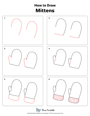 How to Draw  Mittens
