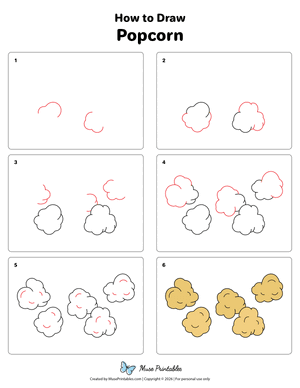 Popcorn Drawing Tutorial