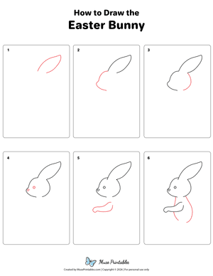 Easter Bunny Drawing Tutorial
