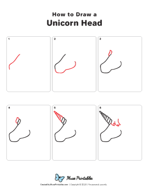 How to Draw a Unicorn Head