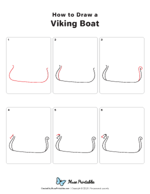 How to Draw a Viking Boat