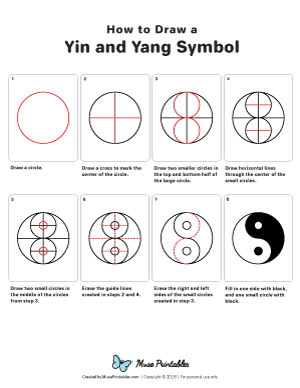 How to Draw a Ying and Yang Symbol