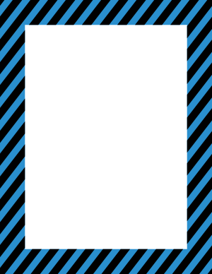 Black And Blue Diagonal Striped Border