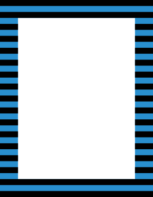 Black And Blue Horizontal Striped Border