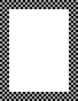 Black and Gray Mini Checkered Border