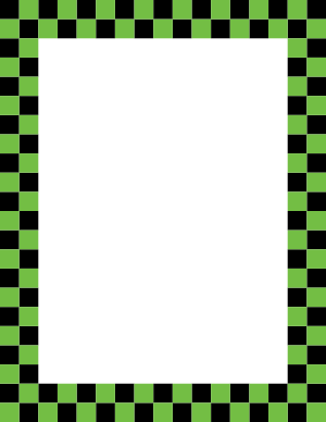 Black and Green Checkered Border