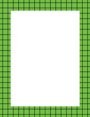Black and Green Graph Check Border