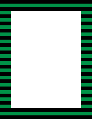 Black And Green Horizontal Striped Border