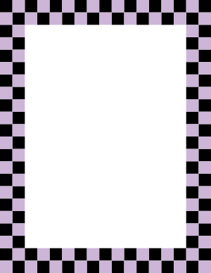 Black and Lavender Checkered Border