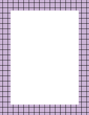 Black and Lavender Graph Check Border