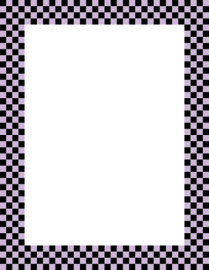 Black and Lavender Mini Checkered Border