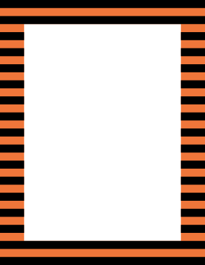 Black And Orange Horizontal Striped Border